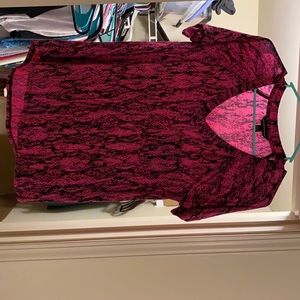 Rock & Republic pink leopard shirt